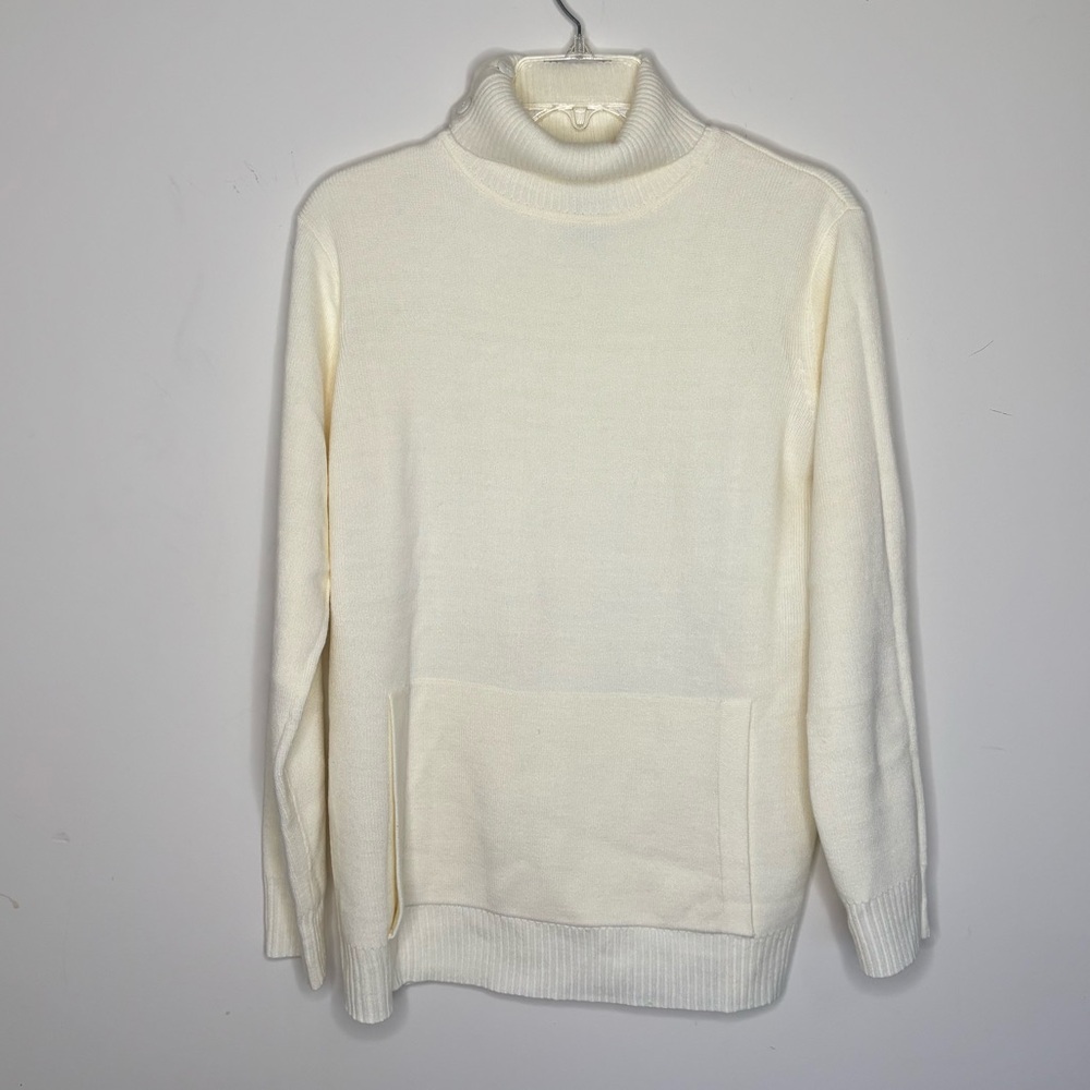 BN9 Sideffects Oversized Ivory‎ Cream Sweater Vintage Pullover Small Cozycore